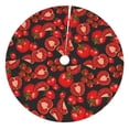 thumbnail image 1 of Yiaed Tomato Print Christmas Tree Skirt , Tree SkirtsTree Mat for Christmas Winter Holiday Indoor Decorations-48", 1 of 7