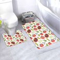 thumbnail image 1 of Yiaed Tomatoes Print Bathroom Mat Set 2 Pieces Mat Anti-Skid Pad Ultra Soft and Absorbent Bathroom Bath Mat Contour Bath Rugs for Toilet Base, 1 of 6