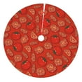 thumbnail image 1 of Yiaed Tomatoes Print Christmas Tree Skirt , Tree SkirtsTree Mat for Christmas Winter Holiday Indoor Decorations-30", 1 of 7