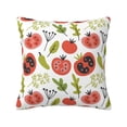 thumbnail image 1 of Yiaed Tomatoes Print Pillow Covers Super Soft Decorative Square Throw Pillow Covers Case Cushion Covers for Sofa Couch Bedroom Car Decor（No pillow core）-18"x18", 1 of 7
