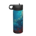 thumbnail image 1 of Yiaed Tower And Red Roses Print Water Bottle with Straw Lid, Stainless Steel Double Wall Insulated Water Bottle | Leak-Proof and Spill-Proof Water Bottle, 1 of 8