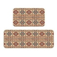 thumbnail image 1 of Yiaed Traditional Tribal Aztec Kitchen Rugs Sets of 2 Kitchen Mats Cushioned Anti Fatigue Kitchen Rug Tapetes Para Cocina for Sink,Laundry Room, 1 of 6