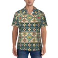 thumbnail image 1 of Yiaed Traditional Tribal Aztec1 Print Hawaiian Shirt for Men Short Sleeve Button Down Shirts Beach Shirts for Men-3X-Large, 1 of 5