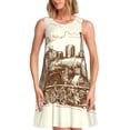 thumbnail image 1 of Yiaed Train Print Women's Sleeveless Dress, Loose Fit Summer Dress, Casual Sleeveless Dress for Women, 1 of 7