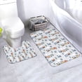 thumbnail image 1 of Yiaed Trains And Cactuse Print Bathroom Mat Set 2 Pieces Mat Anti-Skid Pad Ultra Soft and Absorbent Bathroom Bath Mat Contour Bath Rugs for Toilet Base, 1 of 6