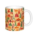 thumbnail image 1 of Yiaed Travel And Tourism Print Ceramics Coffee,Large Handle Design,Extra Large Tea and Coffee Cup for Office and Home Mugs, 1 of 6