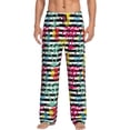 thumbnail image 1 of Yiaed Trendy Colorful Pineapples Print Men's Lounge Pants, Loose PJ Bottoms, Long Pajama Pants for Men-X-Large, 1 of 5