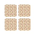 thumbnail image 1 of Yiaed Tropical Desert Print Leather Coasters for Drinks - Cup Coasters Coffee Table Kitchen Table Bar, Home & Office Gifts Handmade Drink Coasters-Square, 1 of 6