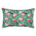 thumbnail image 1 of Yiaed Tropical Flamingo Print Brushed Microfiber Envelope Pillowcases, Standard,Envelope Closure Pillow Cases(No pillow core)-14"x20", 1 of 6