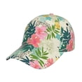 thumbnail image 1 of Yiaed Tropical Flowers Print Cap Adjustable Size for Running Workouts and Outdoor Activities All Seasons, 1 of 5