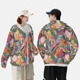 thumbnail image 1 of Yiaed Tropical Fruit Print Sun Shirts UPF 50+ Protection Hoodie Rash Guard Shirt UV Shirt Long Sleeve Fishing Outdoor Lightweightase-Small, 1 of 1