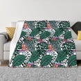 thumbnail image 1 of Yiaed Tropical Leaves Print Blanket Throw Blanket Soft Cozy Flannel Blanket for Home Bed Sofa Couch Chair-60"x50", 1 of 6