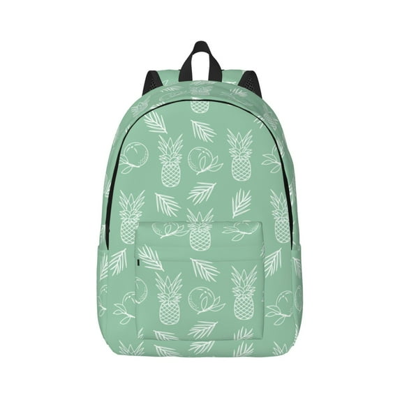 Yiaed Tropical Pineapple Print Backpack, Premium Laptop Backpack, Travel Backpack for Women, Lightweight Backpacks, Comfortable Back Pack-Medium