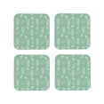 thumbnail image 1 of Yiaed Tropical Pineapple Print Leather Coasters for Drinks - Cup Coasters Coffee Table Kitchen Table Bar, Home & Office Gifts Handmade Drink Coasters-Square, 1 of 6