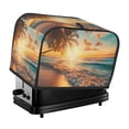 thumbnail image 1 of Yiaed Tropical Sunset Beach Scene Print Two Slice Bread Machine Cover, Universal Size Kitchen Appliance Cover for Bread Machine,Bread Machine Cover, 1 of 7