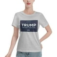 thumbnail image 1 of Yiaed Trump 2024 Make America Great Again Print Womens Tshirts Sleeve Tops Basic Teeshirt Summer Fashion Outfits-Small, 1 of 6