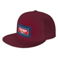 thumbnail image 1 of Yiaed Trump 2024 Take America Back Print Classic Hat Cap Hip Hop Style Flat Bill Adjustable Size, 1 of 6