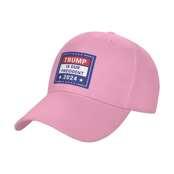 Yiaed Trump is our president 2024 Print Classic Low Profile Cotton Baseball Cap Soft Unconstructed Adjustable Size