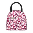 thumbnail image 1 of Yiaed Tulips Flowers Print Lunch Bag Adult Insulated Lunch Box, Leakproof Cooler Food Lunch Containers Reusable High Capacity Lunch Tote Bags-One Size, 1 of 6
