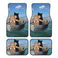 thumbnail image 1 of Yiaed Two Brave Cats Are Floating On The Sea Iceberg Print Carpet Floor Mats for Cars, Auto Accessories Front & Rear Car Floor Mats Car Floor Foot Mat Sets of 4 Pieces, 1 of 7