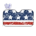 thumbnail image 1 of Yiaed USA Colors Stripes1 Print Car Windshield Sunshade Front Auto Car Front Window Sun Shade Foldable Sun Visor Shield Cover Auto Accessories for Sedan SUV Truck-Small, 1 of 5