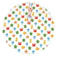 thumbnail image 1 of Yiaed Undersea Animals Print Christmas Tree Skirt , Tree SkirtsTree Mat for Christmas Winter Holiday Indoor Decorations-30", 1 of 7