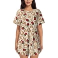 thumbnail image 1 of Yiaed Valentine'S Day Rose Print Short Sleeve Pajama Sets for Women Casual Crew Neck 2 Piece Lounge Sets Women's Short-Sleeved Pajama-Small, 1 of 5