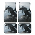 thumbnail image 1 of Yiaed Valley Gray Dragon Print Carpet Floor Mats for Cars, Auto Accessories Front & Rear Car Floor Mats Car Floor Foot Mat Sets of 4 Pieces, 1 of 7