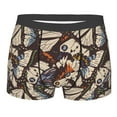 thumbnail image 1 of Yiaed Vector Butterflies Print Men's Soft Cotton Boxer Shorts Breathable Boxers Underwear Moisture-Wicking Underwear Stretch Boxer Briefs for Man-XX-Large, 1 of 5
