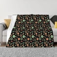 thumbnail image 1 of Yiaed Vector Retro Music Print Blanket Throw Blanket Soft Cozy Flannel Blanket for Home Bed Sofa Couch Chair-50"x40", 1 of 6