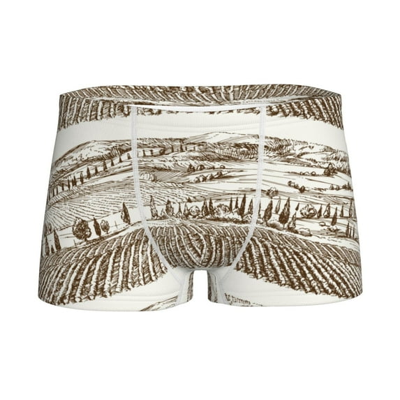 Yiaed Vineyard Landscape 1 Print Boys' Boxer Briefs Cotton Casual Stretch Comfort Boys Boxers - Kids Boxer Briefs Underwear for Boys (6-18)-XX-Small