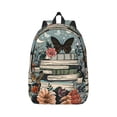 thumbnail image 1 of Yiaed Vintage Art Butterfly Flower Print Backpack, Premium Laptop Backpack, Travel Backpack for Women, Lightweight Backpacks, Comfortable Back Pack-Medium, 1 of 5