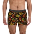 thumbnail image 1 of Yiaed Vintage Autumn Plants Butterfly Print Men's Soft Cotton Boxer Shorts Breathable Boxers Underwear Moisture-Wicking Underwear Stretch Boxer Briefs for Man-Medium, 1 of 5