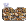thumbnail image 1 of Yiaed Vintage Bottles Print Car Windshield Sunshade Front Auto Car Front Window Sun Shade Foldable Sun Visor Shield Cover Auto Accessories for Sedan SUV Truck-Medium, 1 of 5