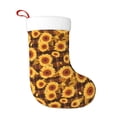 thumbnail image 1 of Yiaed Vintage Brown Plaid Sunflower Print Christmas Stockings, Christmas Stockings Hanging Ornaments, Christmas Stockings for Family Christmas Holiday Decorations, 1 of 7