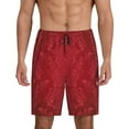 thumbnail image 1 of Yiaed Vintage Burgundy for Men's Soft Sleep Pajama Short Lounging Pajama Shorts-4X-Large, 1 of 8