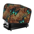 thumbnail image 1 of Yiaed Vintage Butterfly Green Print Two Slice Bread Machine Cover, Universal Size Kitchen Appliance Cover for Bread Machine,Bread Machine Cover, 1 of 7