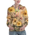 thumbnail image 1 of Yiaed Vintage Floral Butterfly Collage Print Womens Casual Hoodies Crew Neck Long Sleeve Sweatshirts With Pocket Pullover Tops Women's Hooded Sweatshirt-Medium, 1 of 5