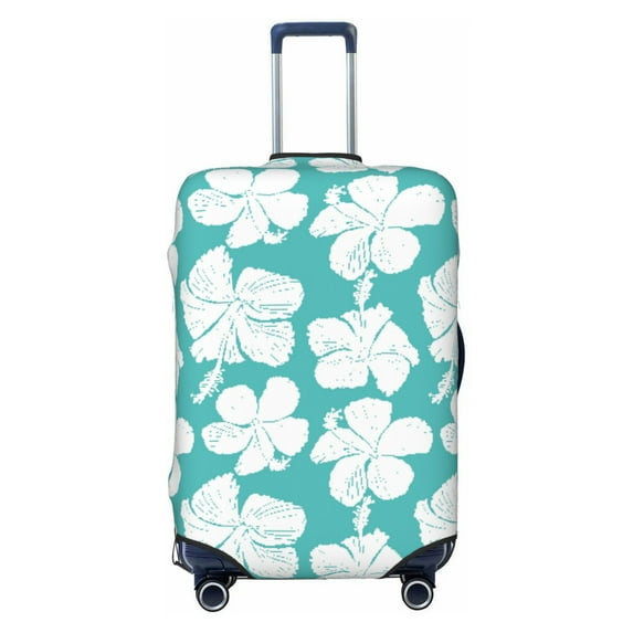 Yiaed Vintage Floral Print Travel Luggage Cover Suitcase Protector Fits 18-32 Inch Luggage Wheel Covers Patterned Elastic Luggage Anti-scratch（No luggage）-X-Large