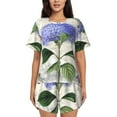 thumbnail image 1 of Yiaed Vintage Flower Print Short Sleeve Pajama Sets for Women Casual Crew Neck 2 Piece Lounge Sets Women's Short-Sleeved Pajama-Large, 1 of 5