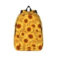 thumbnail image 1 of Yiaed Vintage Leopard Print Sunflower Print Backpack, Premium Laptop Backpack, Travel Backpack for Women, Lightweight Backpacks, Comfortable Back Pack-Medium, 1 of 7