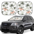 thumbnail image 1 of Yiaed Vintage Palm Trees Print Car Front Windshield Sun Shade,Foldable Anti-UV Car Sunshade for Front Window for Most Vehicles-Small, 1 of 5