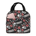 thumbnail image 1 of Yiaed Vintage Skull Casino Print Insulated Lunch Bag Reusable Cute Tote Lunch Box, Leakproof Cooler Lunch Bags for Work Office Travel School Picnic, 1 of 5
