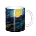 thumbnail image 1 of Yiaed Vintage Starry Sky Labrador A Print Ceramics Coffee,Large Handle Design,Extra Large Tea and Coffee Cup for Office and Home Mugs, 1 of 6
