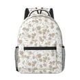 thumbnail image 1 of Yiaed Vintage Stylized White Color Print School Backpack College Backpack Daypacks for Students High School Spacious and Durable Daypack for Work and Travel-One Size, 1 of 6