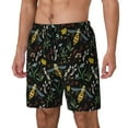 thumbnail image 1 of Yiaed Wasp and Florals Print Mens Swim Trunks Bathing Suit Compression Liner Beach Swim Shorts Swimwear Quick Dry Zipper Pocket No-Chafing Board Short-XX-Large, 1 of 6