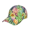 thumbnail image 1 of Yiaed Watercolor Blooming Cactus Print Cap Adjustable Size for Running Workouts and Outdoor Activities All Seasons, 1 of 1