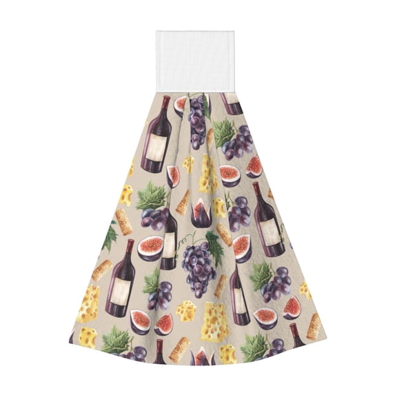 Yiaed Watercolor Bottles And Glasses Print Coral Velvet Wipes Absorbent Wipes Cleaning Cloths Household Table and Dish Wiping Cloths