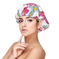 thumbnail image 1 of Yiaed Watercolor Flowers Print Satin Bonnet Silk Bonnet Hair Bonnet for Sleeping Hair Bonnets, 1 of 6