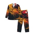 thumbnail image 1 of Yiaed Watercolor Glasses Guinea Pig Print Men’s Pajamas Set - Long Sleeve Button Down Sleep Shirt and Pajama Bottoms Sleepwear Set Mens Pjs Sets Men's Pajama Bottoms-XX-Large, 1 of 7